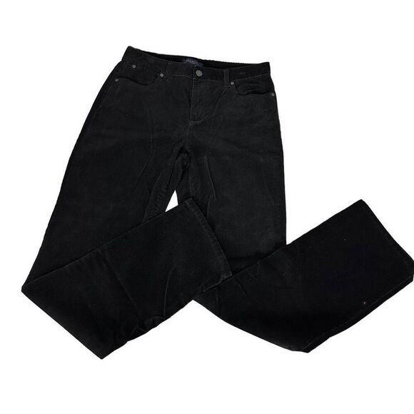 Talbots size 8 Heritage Black Corduroy Pants - Picture 1 of 7